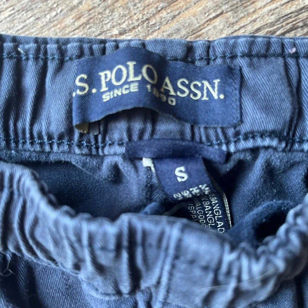S. Polo ASSN.‎ Pull On Shorts Casual Elastic Waist Flat Front Size S